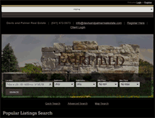 Tablet Screenshot of davisandpalmerrealestate.com